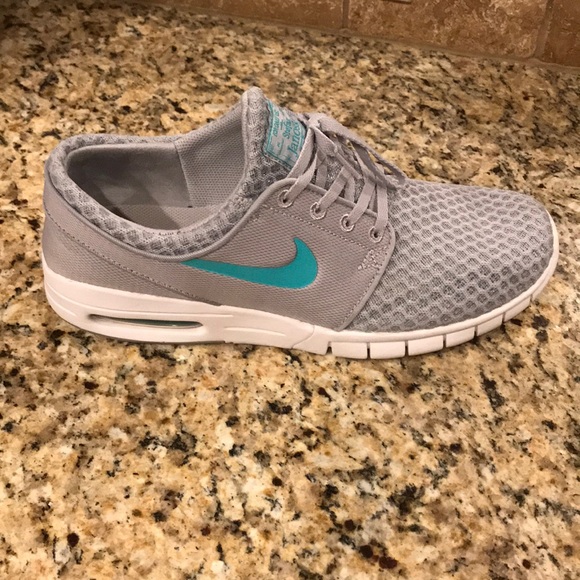 Nike Other - Nike Stefan Janoski Max Grey Turquoise White